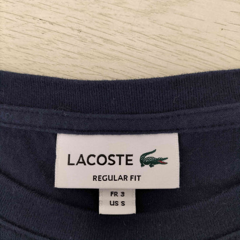 ラコステ LACOSTE ビッグロゴクルーネックTシャツ メンズ import:S