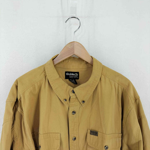 Guide Series MADE IN INDIA 両フラップポケット ボタンダウンL/Sシャツ メンズ import:XL