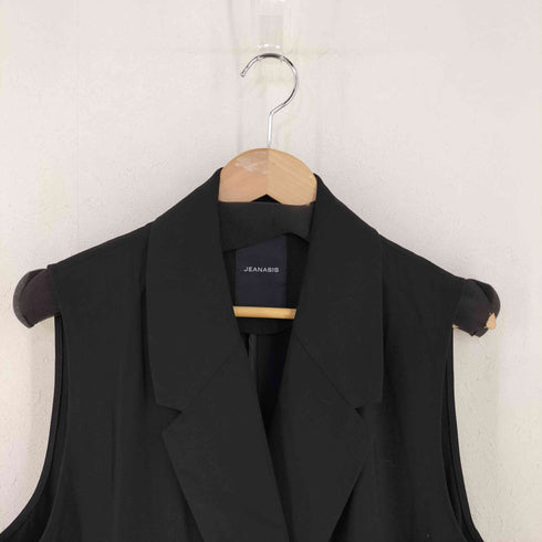 ジーナシス JEANASIS ロングテーラードベスト レディース FREE
