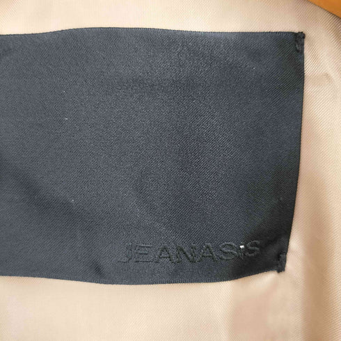 ジーナシス JEANASIS クルミボタン総柄ウールニットカーディガン レディース