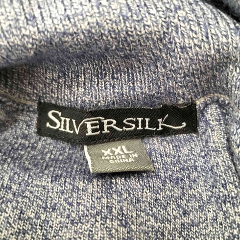 SILVER SILK フロントデザインニットジップジャケット メンズ JPN:XXL