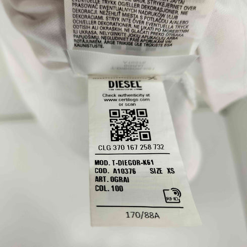 ディーゼル DIESEL T-Diegor-K61 MAGLIETTA フロントプリントカットソー レディース JPN:XS
