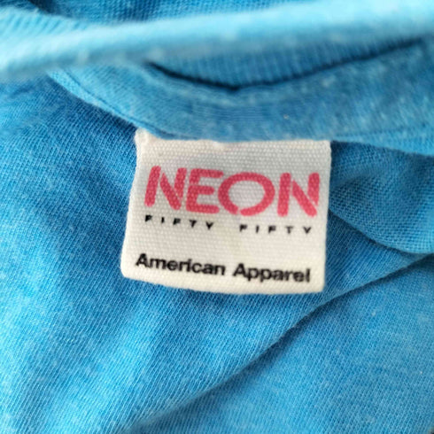USA製 シングルステッチ フロントプリントクルーネックTシャツ メンズ JPN:S