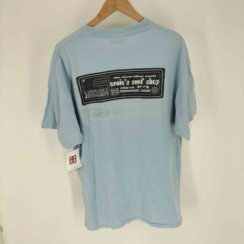 90S Hanesボディ サーフショップ 企業ロゴ 両面 プリント ロゴ S/S Tシャツ メンズ import:L