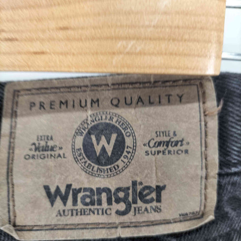 ラングラー Wrangler 97601CB RELAXED FIT black denim pants ブラックデニム メンズ 30x30