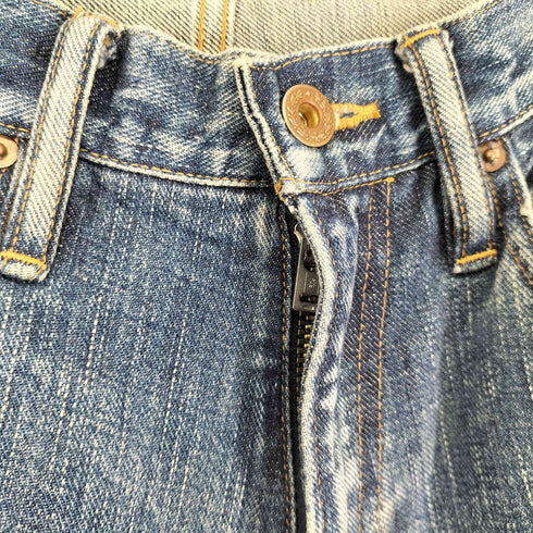 シュガーヒル SUGARHILL 24SS CRASHED MODERN DENIM WIDE TROUSERS メンズ 32