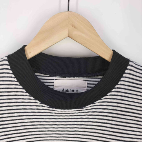 Aphlotus Oversized Border Wide S/S Cutand Sew オーバーサイズ ボーダー ワイド S/S カットソー メンズ JPN:M