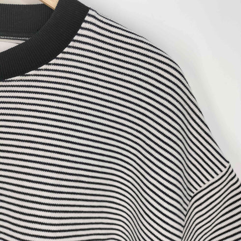 Aphlotus Oversized Border Wide S/S Cutand Sew オーバーサイズ ボーダー ワイド S/S カットソー メンズ JPN:M