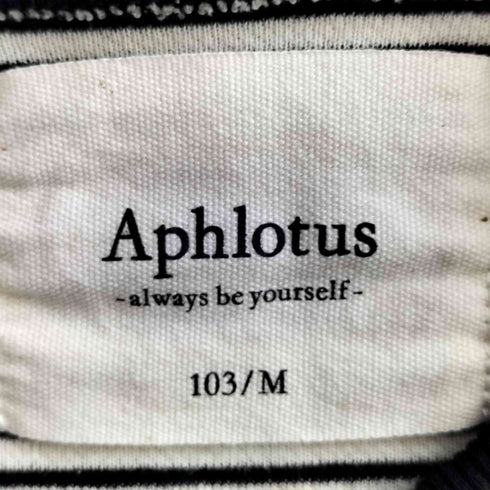 Aphlotus Oversized Border Wide S/S Cutand Sew オーバーサイズ ボーダー ワイド S/S カットソー メンズ JPN:M