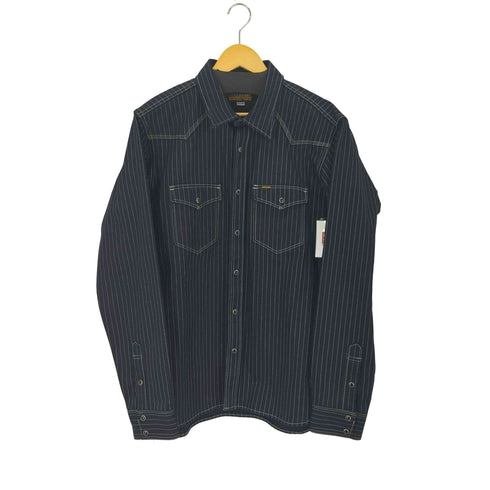 IRON HEART XXXL 12oz ウォバッシュ ウエスタンシャツ ヒッコリー オーバーサイズ メンズ XXXL