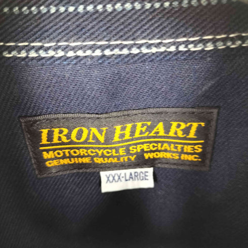 IRON HEART XXXL 12oz ウォバッシュ ウエスタンシャツ ヒッコリー オーバーサイズ メンズ XXXL