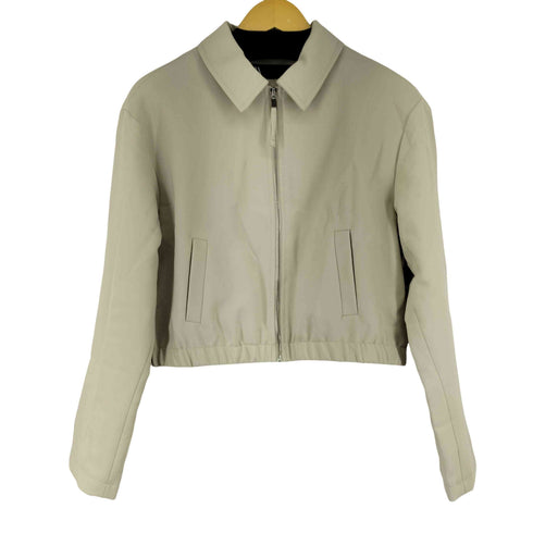 ザラ ZARA クロップドジップアップブルゾン レディース import:L