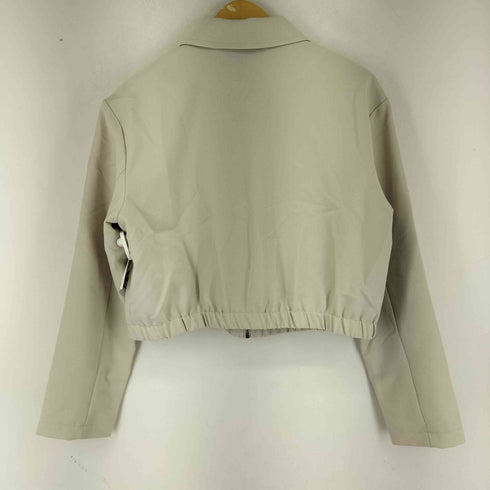 ザラ ZARA クロップドジップアップブルゾン レディース import:L