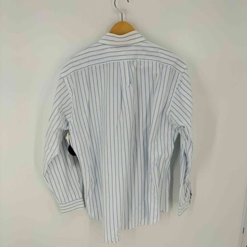 ラルフローレン RALPH LAUREN LL CUSTOM FIT スモールポニー刺繍 ボタンダウンL/Sストライプシャツ オーバーサイズ メンズ LL