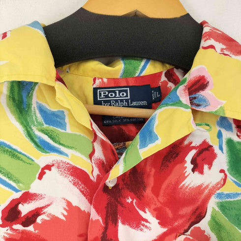 ポロバイラルフローレン Polo by RALPH LAUREN CALDWELL シルク混 オープンカラーシャツ メンズ JPN:L