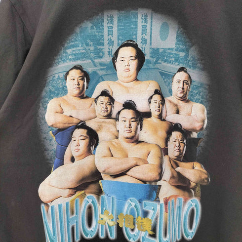 スポーツ プリント クルーネック Tシャツ メンズ