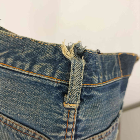 リーバイス Levis 60s 501XX 刻印W 最初期 BIG E バックポケットシングル Vステッチ ボタンフライデニムパンツ 実寸38cm メンズ
