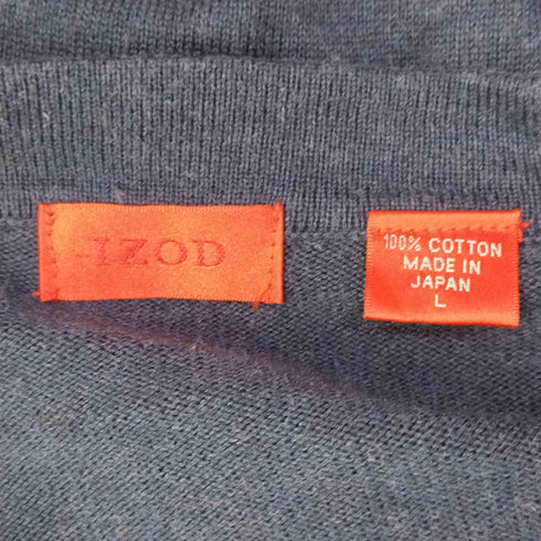 アイゾッドラコステ IZOD LACOSTE 日本製 コットン ニット L/S カーディガン メンズ JPN:L
