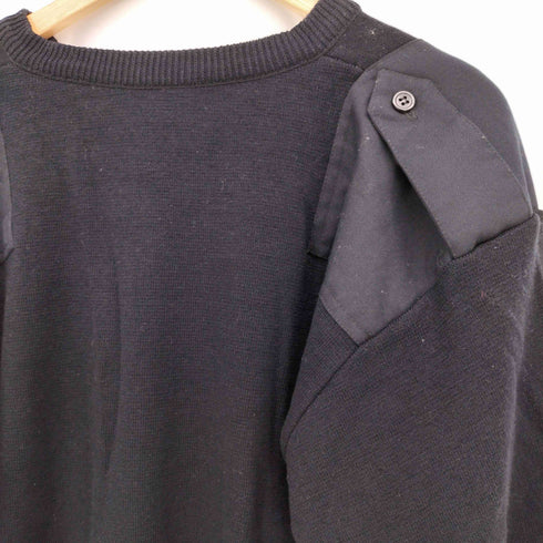 90-00S Vネック ロゴ 刺繍 ニット ナイロン プルオーバー ジャケット メンズ import:L