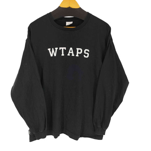 ダブルタップス WTAPS 23AW COLLEGE LS TEE BLACK メンズ 01