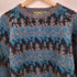 HILL&ARCHER 90-00S ウール混 カラー ネップ 総柄 クルーネック L/S ニット メンズ import:XL