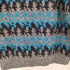 HILL&ARCHER 90-00S ウール混 カラー ネップ 総柄 クルーネック L/S ニット メンズ import:XL