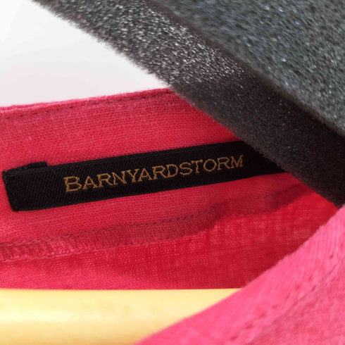 バンヤードストーム BARNYARDSTORM リネン混ノースリーブブラウス ビビッドピンク レディース FREE