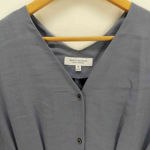 ビューティーアンドユースユナイテッドアローズ BEAUTY & YOUTH UNITED ARROWS フロントボタンVネックワンピース レディース JPN:M