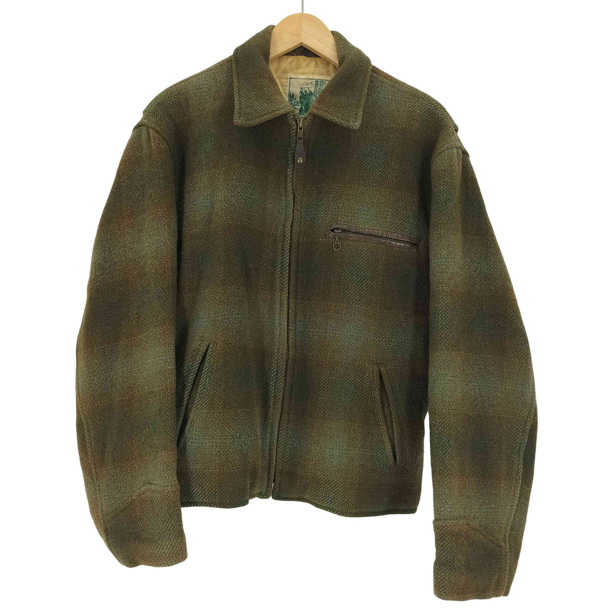 ゴールデンベアー Golden bear 90S USA製 裏地キルティング 襟裏レザー 