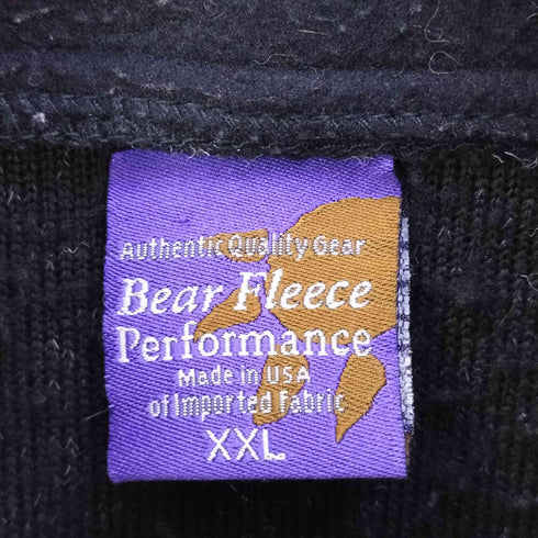 Bear Fleece Performance USA製 ハーフジップ フリースプルオーバー メンズ import:XXL