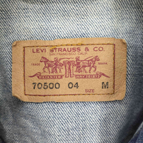 リーバイス Levis 00S チュニジア製 EURO ユーロ 70500 4TH ボタン裏T36 刻印 インディゴ デニム ジャケット メンズ import:M