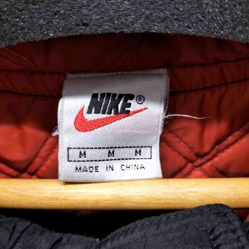 ナイキ NIKE 90S 銀タグ フーデット中綿ナイロンジャケット ビッグスウォッシュ メンズ JPN:M
