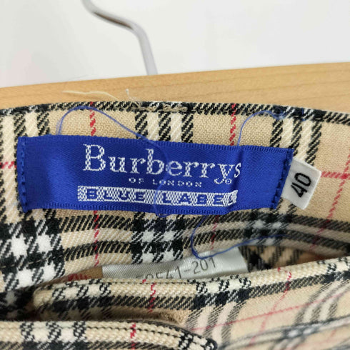 バーバリーブルーレーベル BURBERRY BLUE LABEL ノバチェック スラックスパンツ レディース JPN:40 40