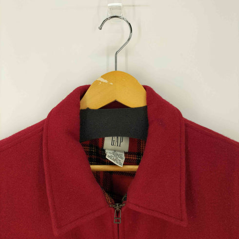 ギャップ Gap 00S Old GAP オールドギャップ ウールハンティングジャケット ジップアップブルゾン 裏地ネル メンズ JPN:M