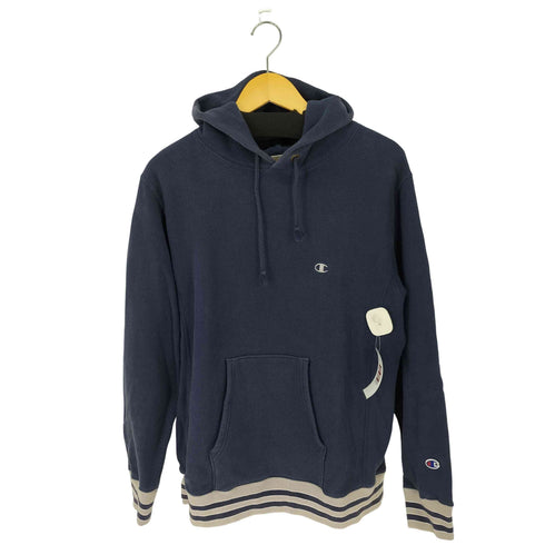 チャンピオン Champion REVERSE WEAVE 青単タグ復刻 リバースウィーブパーカー リブツートンカラー メンズ JPN:L