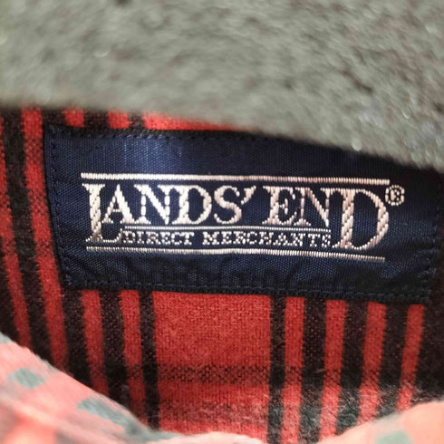 ランズエンド LANDS END 90-2000s 2ポケットチェックシャツ メンズ JPN:L