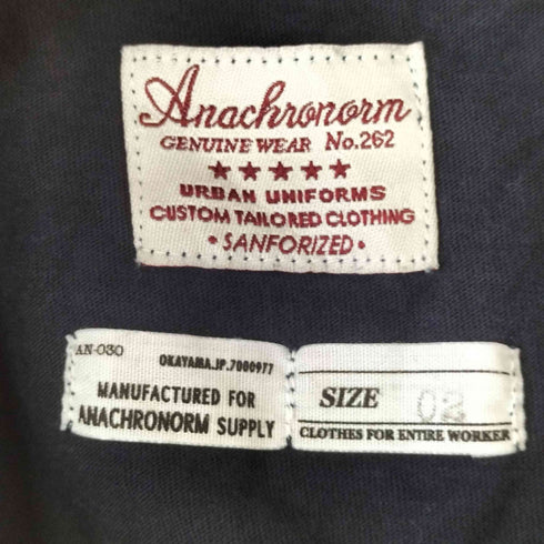 アナクロノーム Anachronorm 2トーン ポケット クルーネックTシャツ メンズ JPN:3