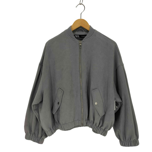 ザラ ZARA フェイクスエードブルゾン レディース import:M