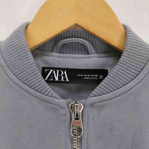 ザラ ZARA フェイクスエードブルゾン レディース import:M