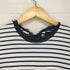 トリココムデギャルソン tricot COMME des GARCONS AD2006 07SS 襟カットオフ切替ボーダーTシャツ レディース