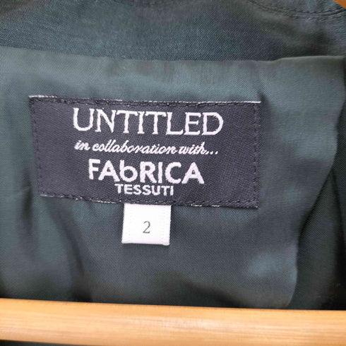 アンタイトル UNTITLED FABRICA ピークドラペル ダブルテーラードジャケット レディース JPN:2