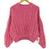 ザラ ZARA RUFFLED KNIT SWEATER レディース import:M
