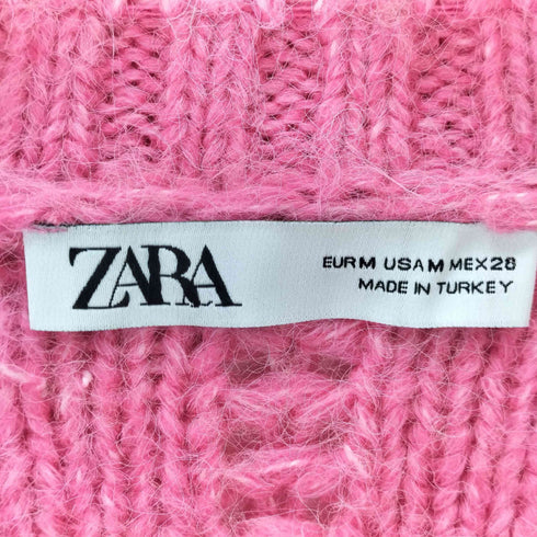 ザラ ZARA RUFFLED KNIT SWEATER レディース import:M