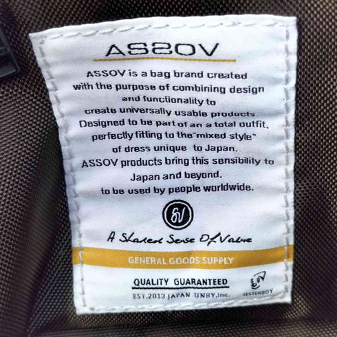 AS2OV CORDURA DOBBY 305D 2WAY BAG コーデュラ ドビー 2WAY ショルダーバッグ メンズ