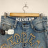 アイスクリーム ICE CREAM フロントワッペンダメージ加工デニムパンツ メンズ US:30-31