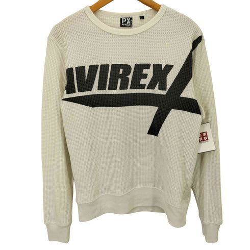 ピーエックス アヴィレックス PX AVIREX ビッグロゴワッフルトレーナー メンズ JPN:M