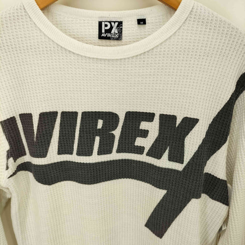 ピーエックス アヴィレックス PX AVIREX ビッグロゴワッフルトレーナー メンズ JPN:M