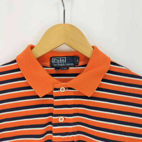ポロバイラルフローレン Polo by RALPH LAUREN ポニー刺繍 ボーダーポロシャツ オーバーサイズ メンズ JPN:L