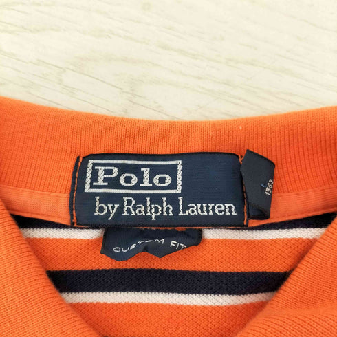 ポロバイラルフローレン Polo by RALPH LAUREN ポニー刺繍 ボーダーポロシャツ オーバーサイズ メンズ JPN:L