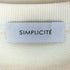シンプリシテェ SIMPLICITE ラウンドカット クロップ丈裏毛プルオーバー レディース